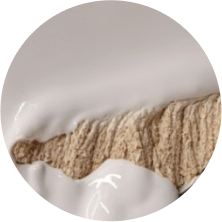 Chestnut residues are mixed with paste